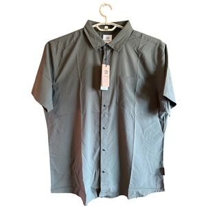 FLYLOW Anderson XL Men's Jasper Green UPF 50+ Quick Dry Short Sleeve Shirt